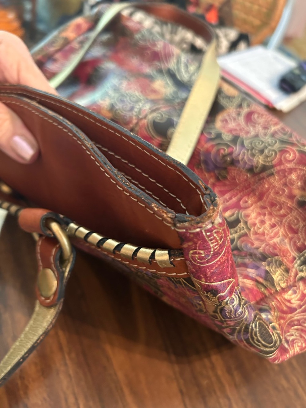 Patricia Nash Multicolor Paisley Shoulder Bag - Picture 10 of 10